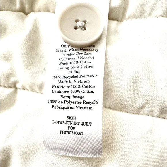 Everlane Cotton Quilted Jacket Size XS - Picture 5 of 11